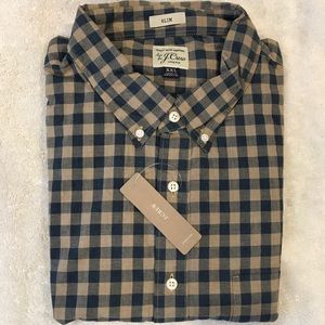 J.Crew Stretch Slim Fit XXL Plaid Shirt